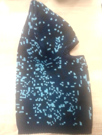 Маска тактическая балаклава 1 отверстие ЛЫЖНИК , серая цифра - интернет магазин Полигон