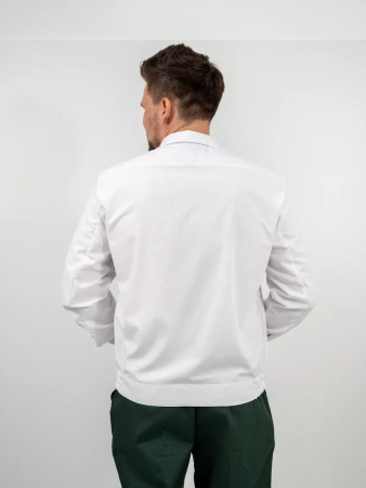 Рубашка РЖД, мужская, длинный рукав, цвет белый - интернет магазин Полигон