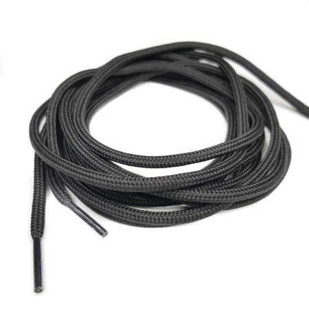 Шнурки для обуви, черный 1,9 м - интернет магазин Полигон