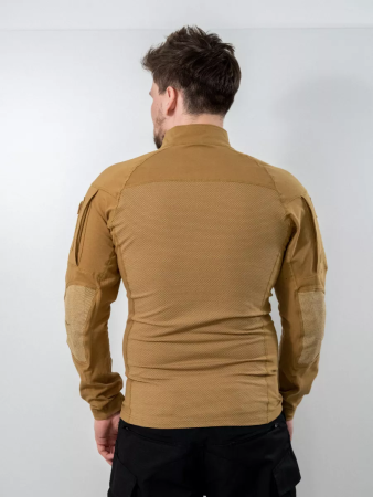 Рубашка боевая Knitted long-sleeve shirt Wolf, коричневый - интернет магазин Полигон