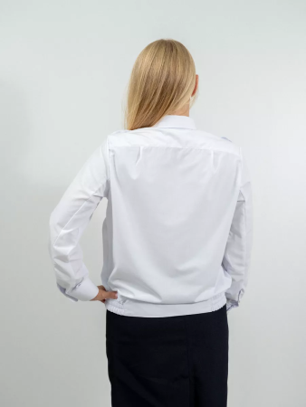 Рубашка РЖД белая (ДЛИН.РУКАВ) женская - интернет магазин Полигон