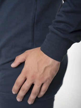 Белье нательное с начесом, темно-синий, хлопок зима - интернет магазин Полигон